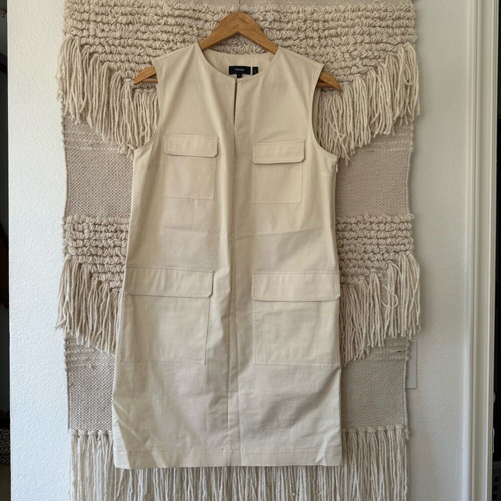 Theory Utilitarian Chino Shift Dress